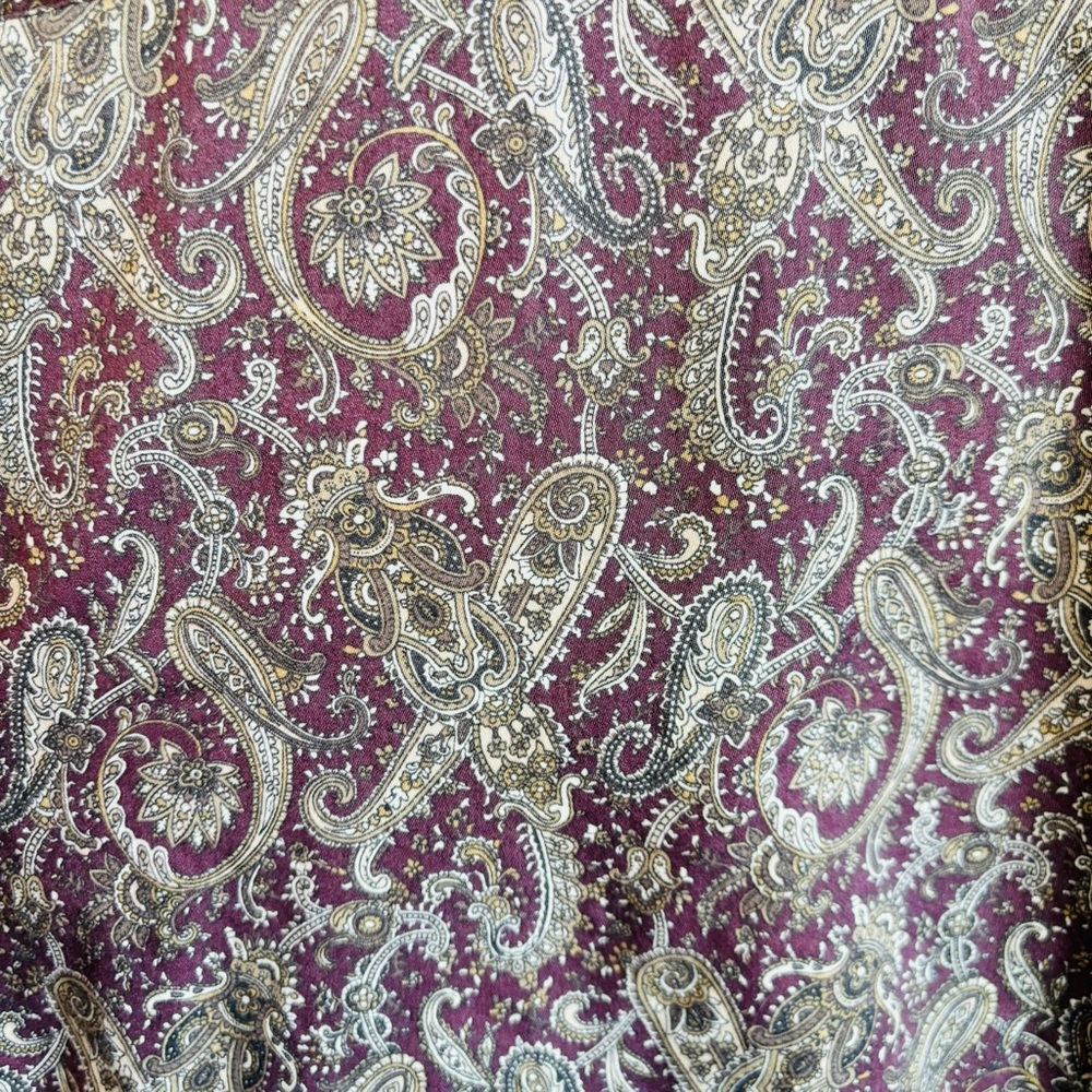 Vintage 1990’s Paisley Button Down Collard Shirt - Picture 9 of 10